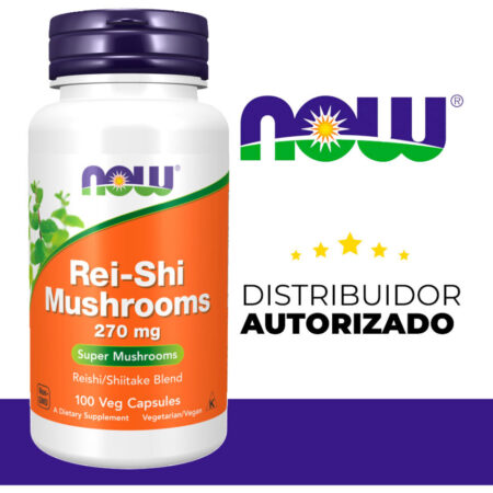 Cogumelo Rei-shi Mushrooms Now Foods 100 Caps Importado - Imagem 5