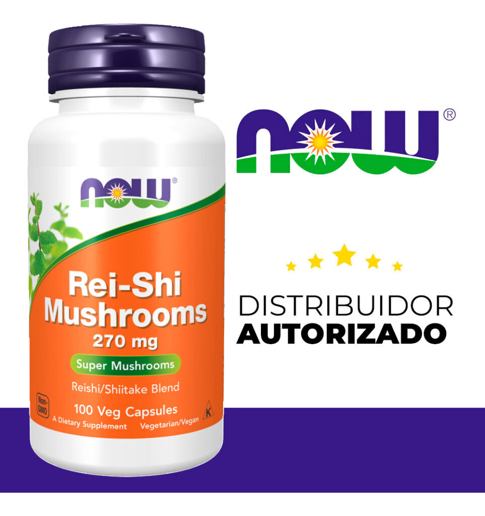 Cogumelo Rei-shi Mushrooms Now Foods 100 Caps Importado - Imagem 5