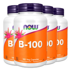 Vitamina B-100 Now Foods Complexo B 100cáps Importado 4un