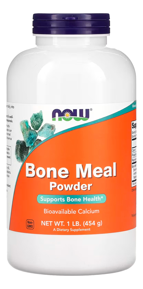 Bone Meal Now Foods 454g Cálcio Em Pó Importado