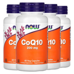 Coenzima Coq10 200mg 60 Veg Cáp Importado 4un Now Foods