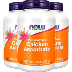 Ascorbato De Cálcio 227g Pó Importado 3un Now Foods