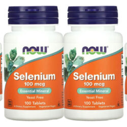 Selênio 100mcg Now Foods Selenium 100 Talets 4un