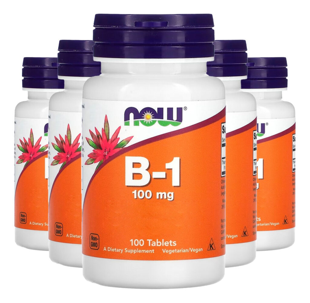 Vitamina B-1 100mg 100 Veg Tablets Importado 5un Now Foods