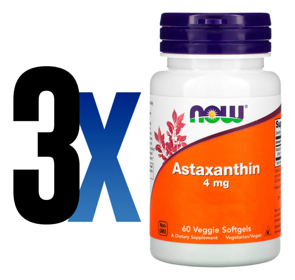 Now Foods Astaxantina Extrato 4mg 60 Vegs Soft Importado 3u - Imagem 5