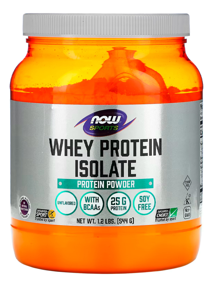 Whey Protein Isolado Now Foods 544g Sem Sabor