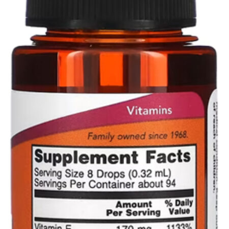Óleo De Vitamina E 170mg Now Foods 30ml Importado - Imagem 2