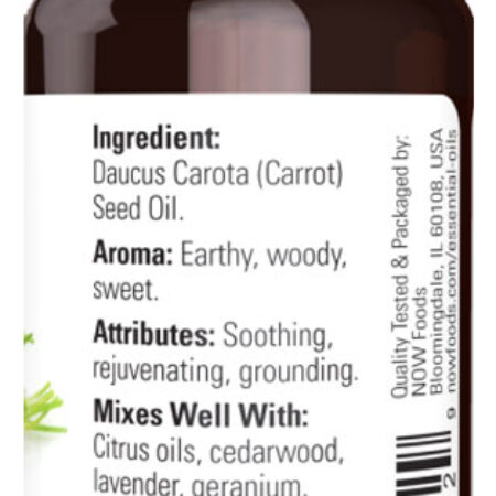 Now Foods Óleo Semente De Cenoura 30ml Puro + Porta Cápsulas - Imagem 2
