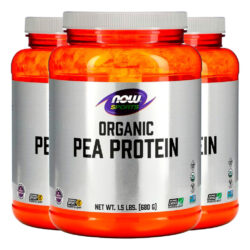 Proteína Ervilha Pó 680g Orgânica Importado 3un Now Foods