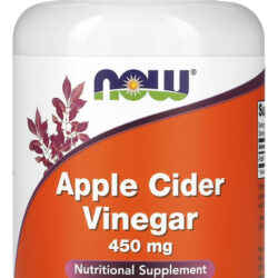Vinagre De Maçã 450mg Now Foods Cider Vinegar 180 Veg Caps Sabor Cápsulas