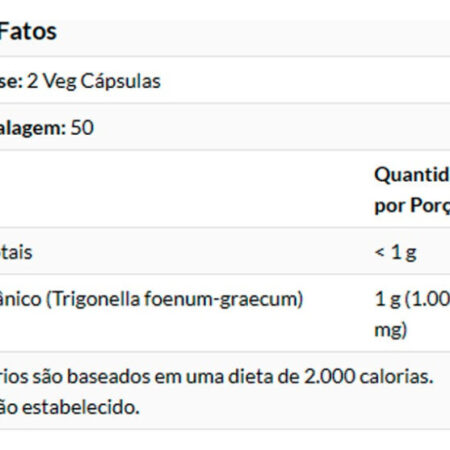 Feno-grego 500mg Now Foods 100 Caps Importado - Imagem 4