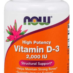 Vitamina D-3 2,000 Iu 120 Cápsulas Now Foods Premium
