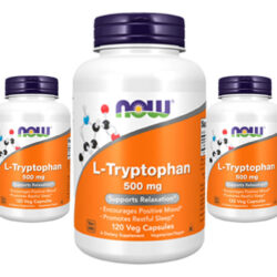 L-triptofano 500mg Now Foods L-tryptophan 120 Veg Caps 5un