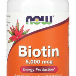 Biotina 5000mcg Now Foods 60 Veg Caps