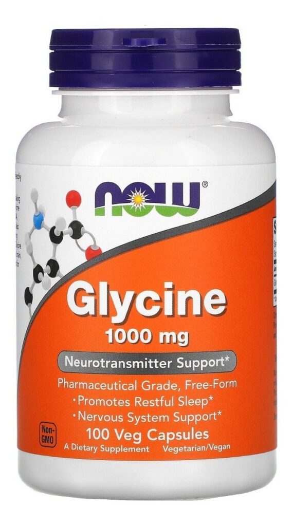 Glicina, Glicina, Glicina, 1000 Mg, 100 Vegetais, Cápsulas, Amoniácido, Sabor Sfn, Sem Sabor
