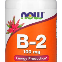 Vitamina B-2 100mg Now Foods Riboflavina 100 Cáps Importado