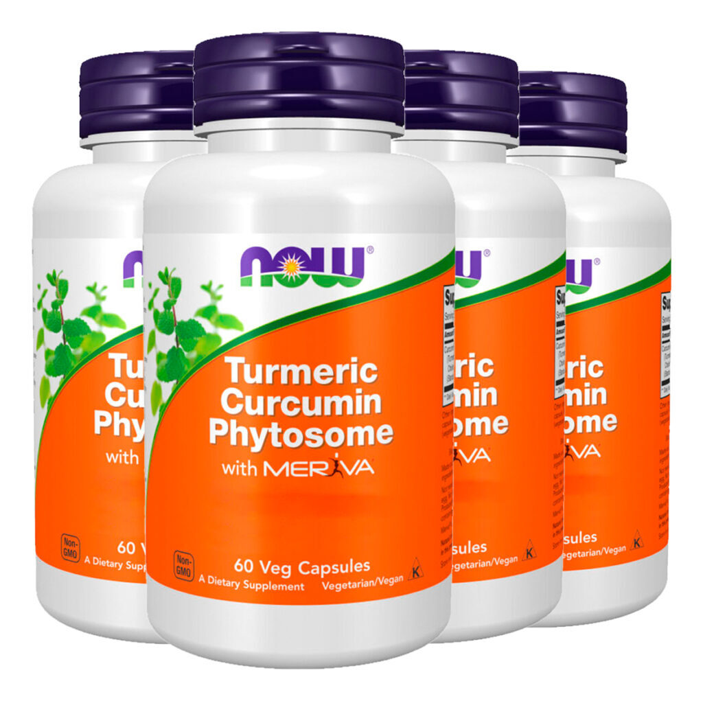 Curcumina Fitossomo 500mg Now Foods 60cáps Importado 4un