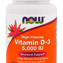 Vitamina D3 5000iu Alta Potencia 120 Soft Nowfoods Importado