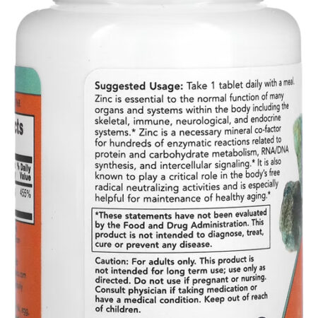 Gluconato De Zinco 50mg 100 Tablets Importado - Imagem 2