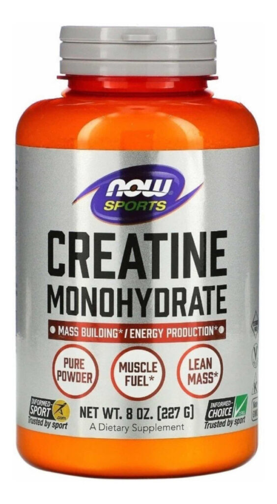 Creatina Monohidratada Pó Puro 227g Now Foods