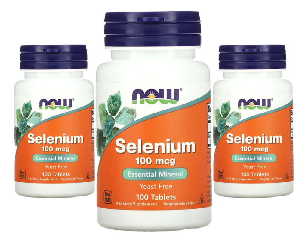 Selênio 100mcg Now Foods Selenium 100 Talets 3un Sabor Sem Sabor