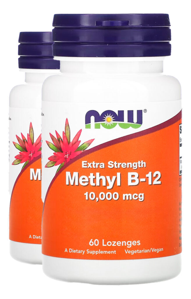 Metil B-12 10000mcg F. Extra 60past Importado 2un Now Foods