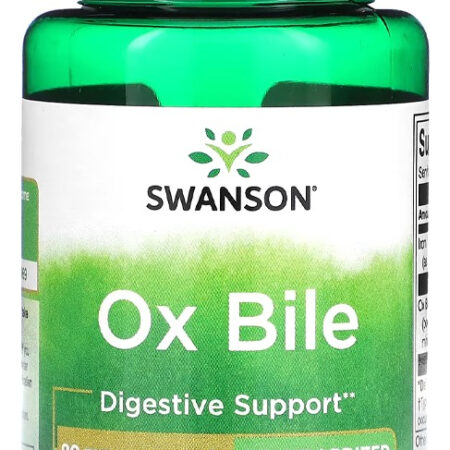 Bile De Boi Ox Bile 90mg Swanson Padronizado 60 Cápsulas 2un Sabor N/a - Imagem 2