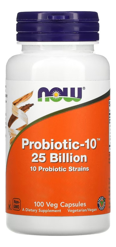 Probiotic-10 25 Billion 100 Veg Cáps Importado 2un Now Foods - Imagem 4