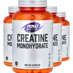 Creatina Monohidratada 750mg Now Foods 240caps Importado 4un