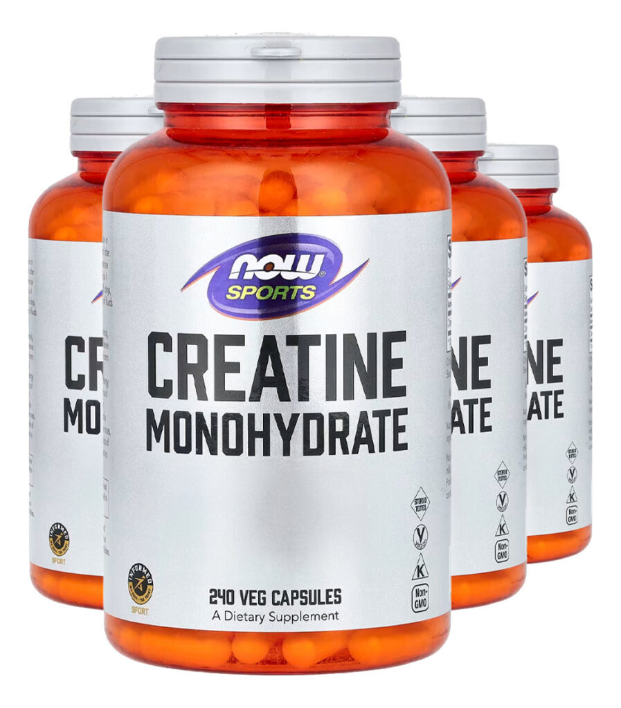 Creatina Monohidratada 750mg Now Foods 240caps Importado 4un