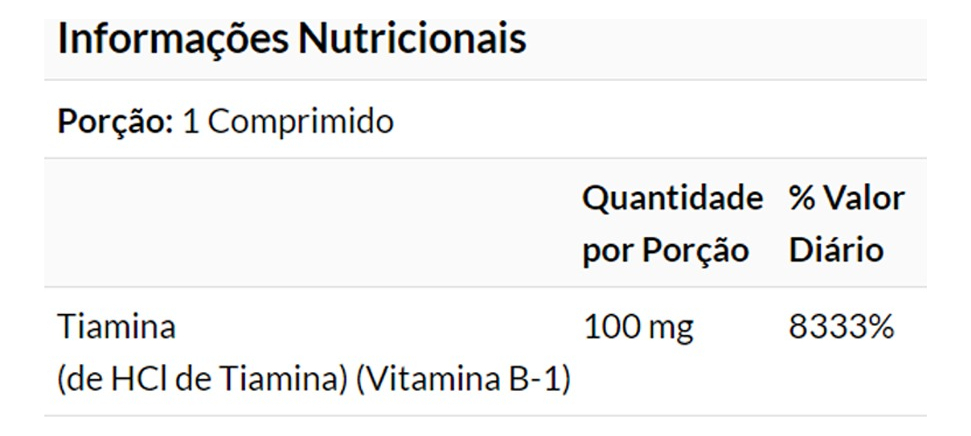Vitamina B-1 100mg 100 Veg Tablets Importado 5un Now Foods - Imagem 5