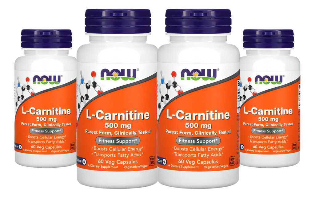 L Carnitina Now Foods 500mg 60veg Capsulas 4un Sabor Sem Sabor