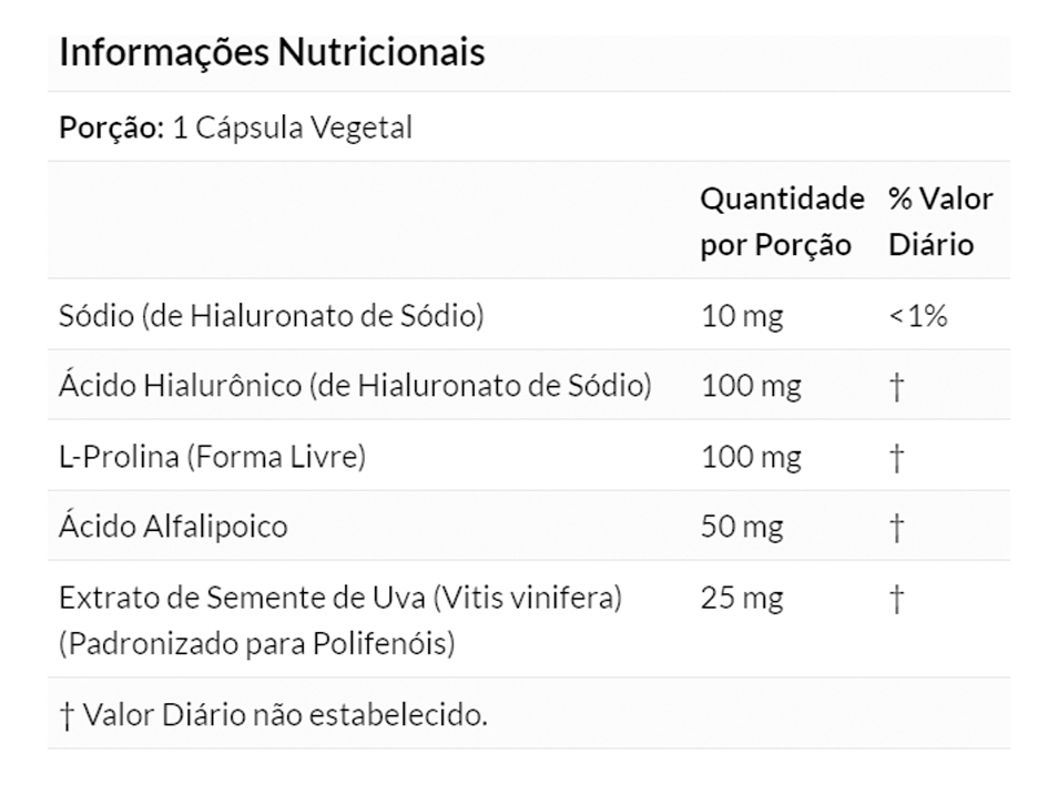 Ácido Hialurônico 100mg Now Foods 120 Cápsulas Importado 4un - Imagem 5