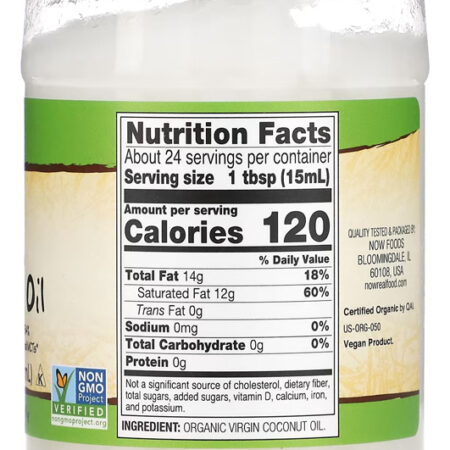 Óleo De Coco Virgem Now Foods 355ml 100% Puro +porta Cápsula - Imagem 2