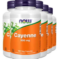 Pimenta Caiena 500mg 100 Caps Importado 5un Now Foods