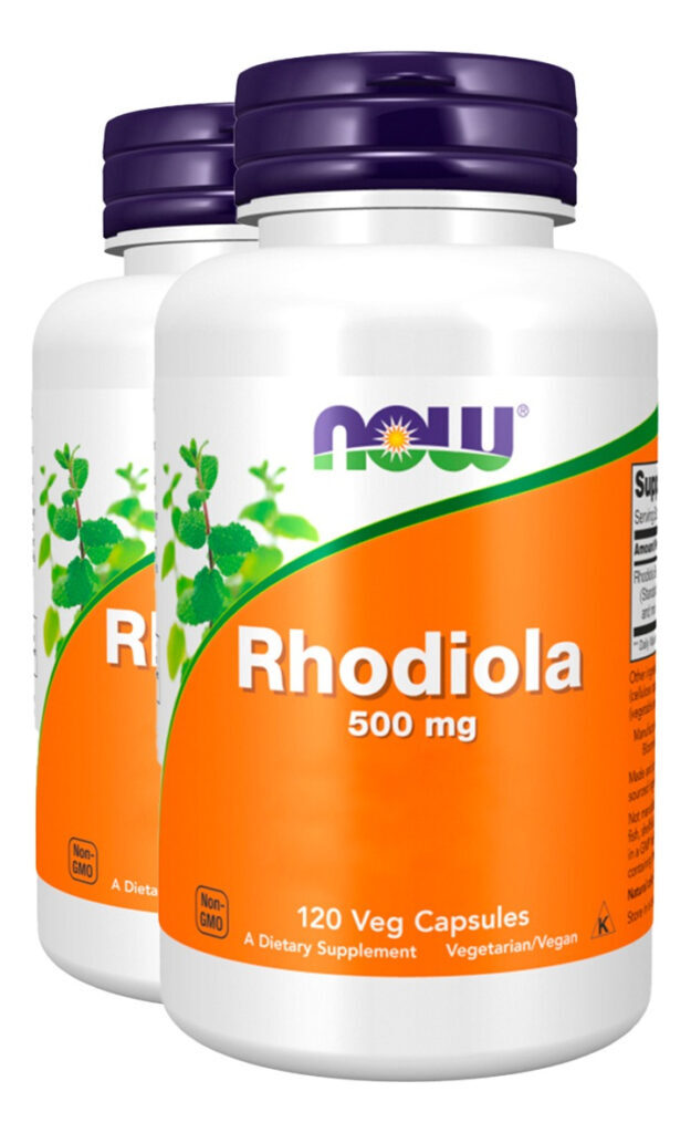 Extrato Rhodiola 500 Mg 120 Veg Cáps Importado 2un Now Foods