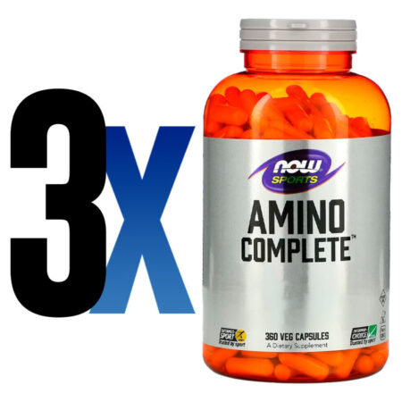 Amino Complete Now Foods Com Vit. B6 360 Cáps Importado 3un - Imagem 2