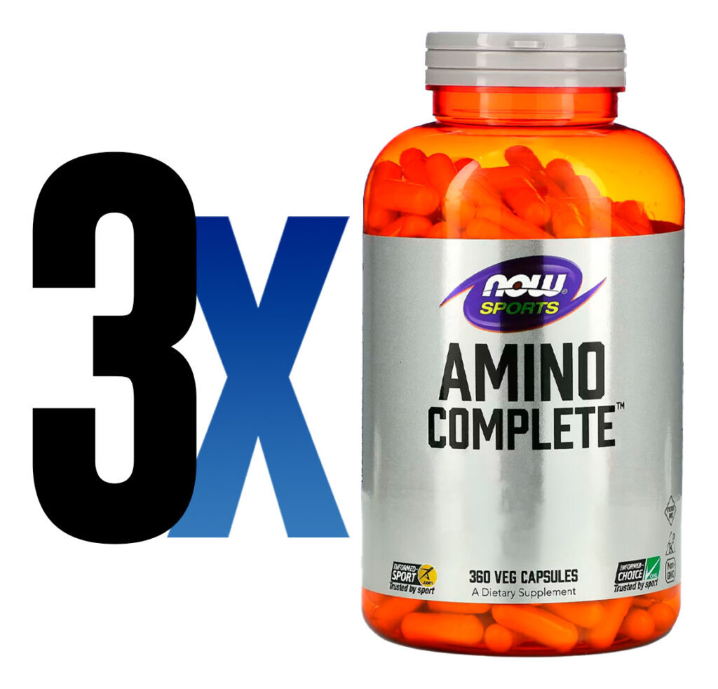 Amino Complete Now Foods Com Vit. B6 360 Cáps Importado 3un - Imagem 2