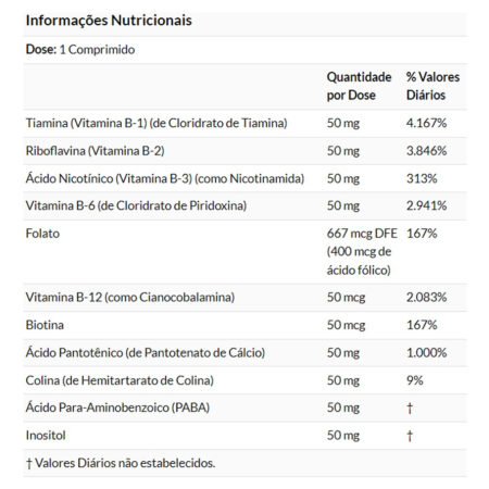 Vitamina B-50 100 Tablets Importado 5un Now Foods - Imagem 5