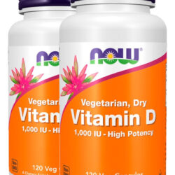 Vitamina D 25mcg 120 Cáps Importado 2un Now Foods