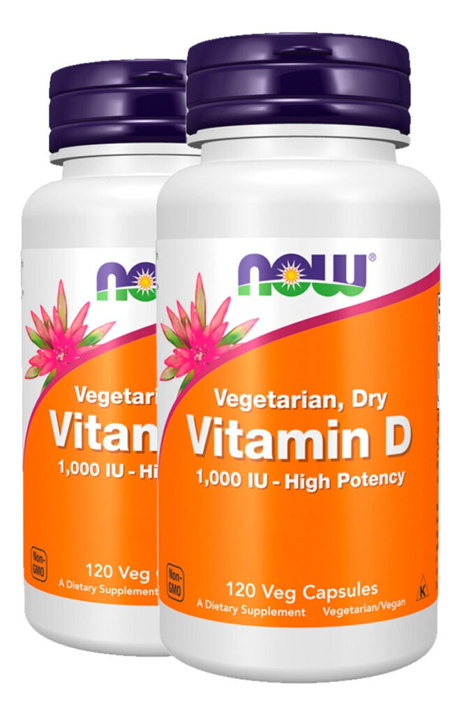 Vitamina D 25mcg 120 Cáps Importado 2un Now Foods