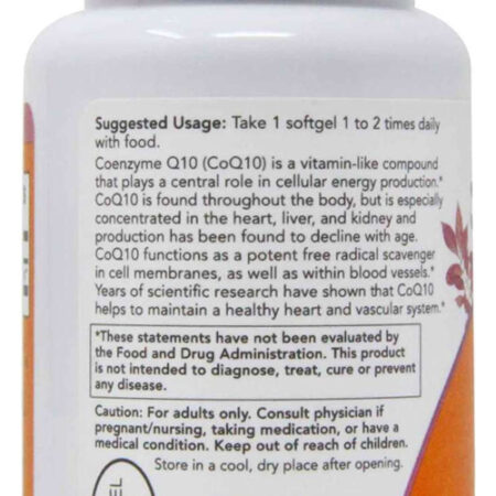 Now Foods Coenzima Coq10 100mg 50 Softgels / No Brasil 4un - Imagem 5