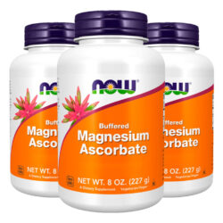 Ascorbato Magnésio Pó + Vit C 227g Importado 3un Now Foods