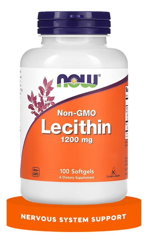 Lecitina Lecithin 1200mg 100cap Softgels Nowfoods Importado