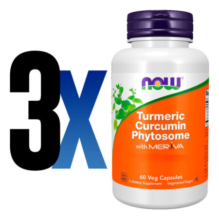 Curcumina Fitossomo 500mg Now Foods 60cáps Importado 3un - Imagem 2