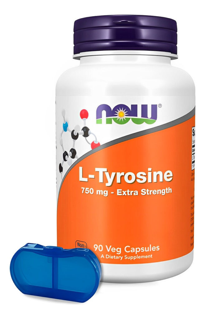 L-tirosina 750mg Now Foods L-tyrosine 90 Veg Cáps