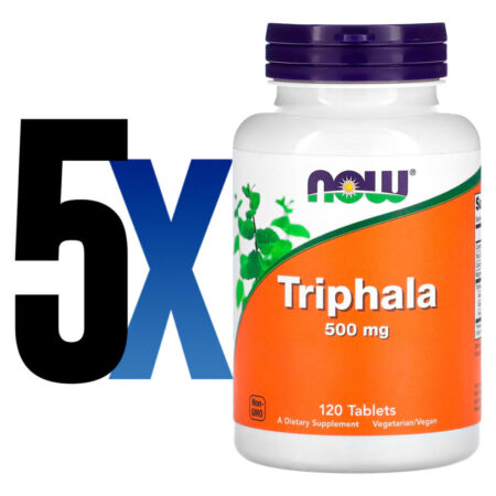 Triphala 500mg 120 Tabs Importado 5un Now Foods - Imagem 2