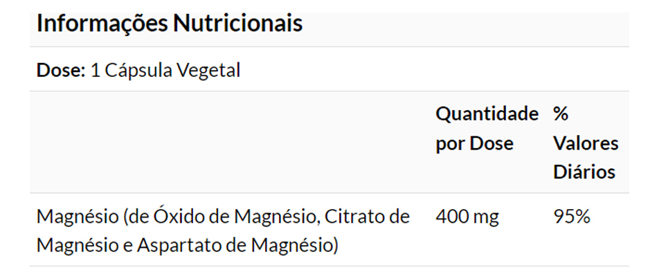 Magnésio Magnesium 400mg 180veg Cáps Importado 2un Now Foods - Imagem 5