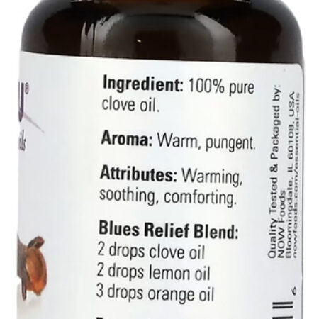 Now Foods Óleo De Cravo 30ml 100% Puro + Porta Cápsulas - Imagem 2