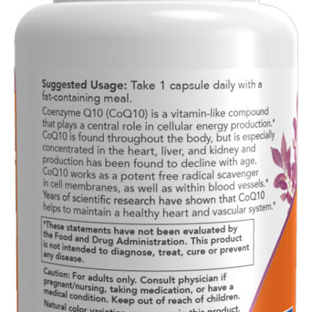 Coenzima Coq10 100mg Now Foods 30cáps + Porta Cápsulas - Imagem 3
